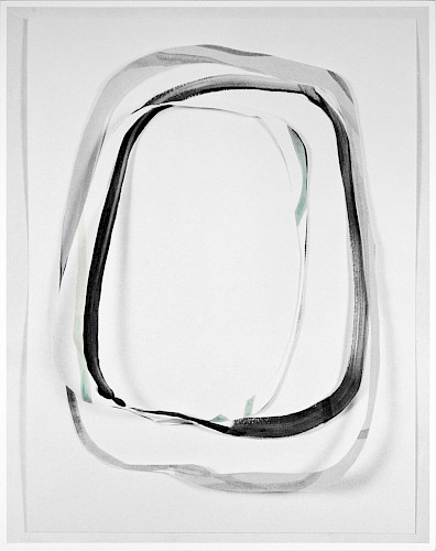 <i>Lap #2</i>, 2018<br />
Silbergelatine Handabzug auf Barytpapier<br />
handkoloriert<br />
Unikat